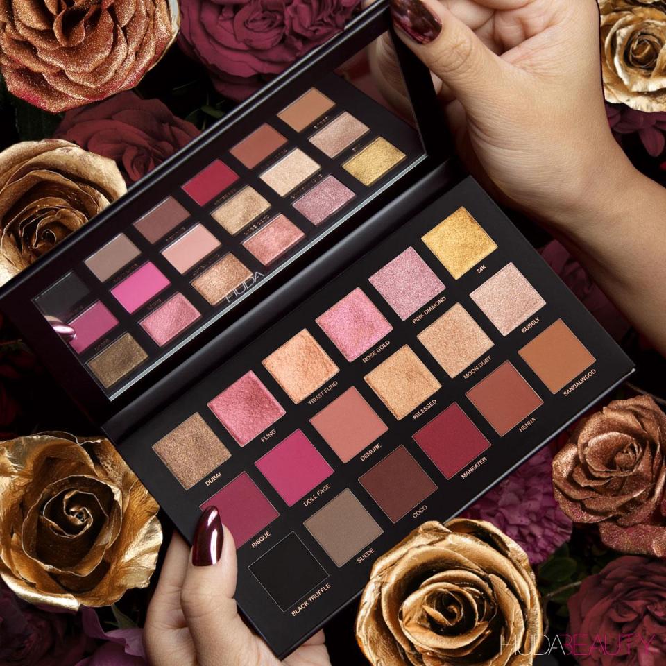  Huda Beauty is relaunching its classic Rose Gold Palette with all new formulas