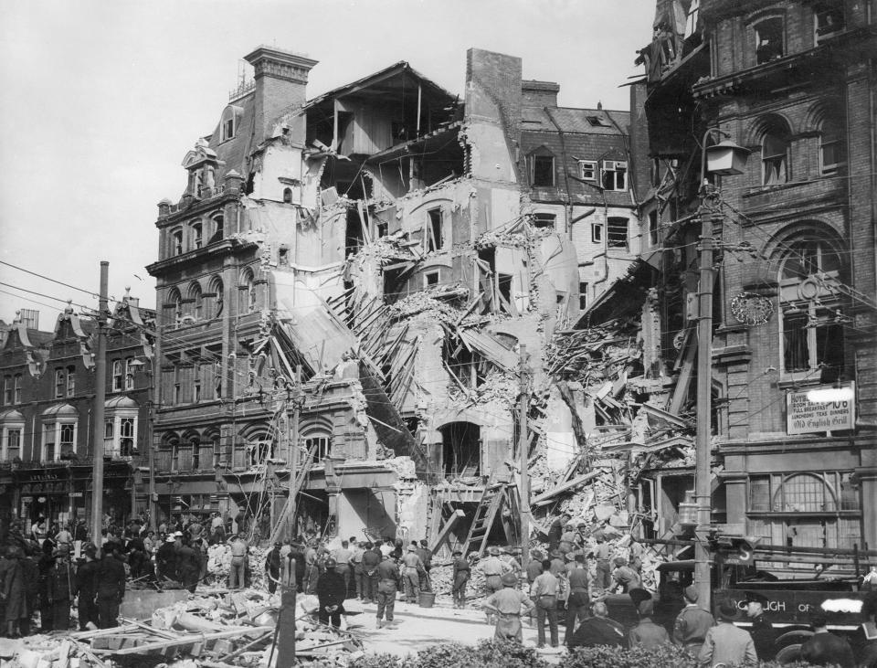  The Luftwaffe bombing of the Metropole Hotel, Bournemouth, on 23 May 1943 killed almost 200 people staying at the hotel