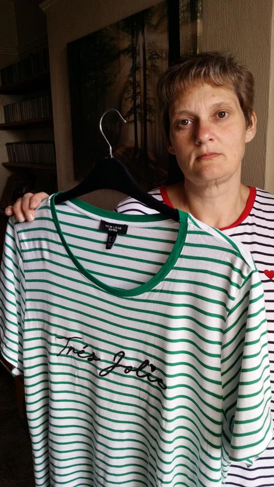  Maria was outraged to discover this T-shirt was more expensive in a bigger size