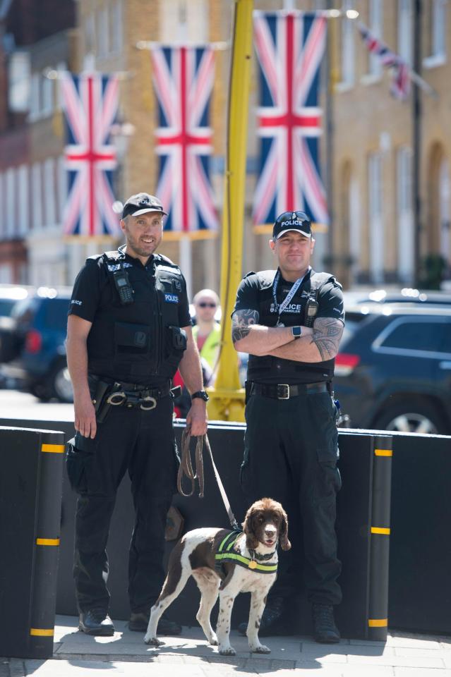  Security is already tight ahead of the wedding on Saturday