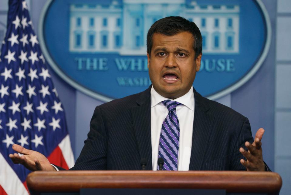  White House deputy press secretary Raj Shah said the Hamas was to blame for the deaths of 55 Palestinians