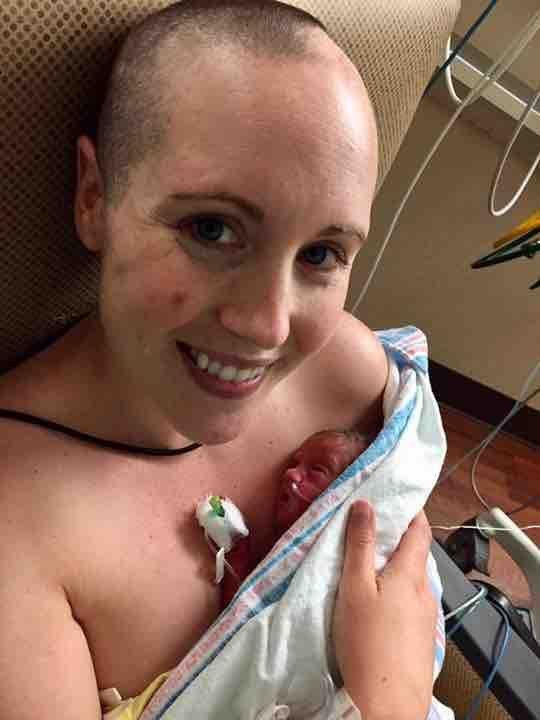  Danielle battled stage 4 melanoma throughout her pregnancy with her twins