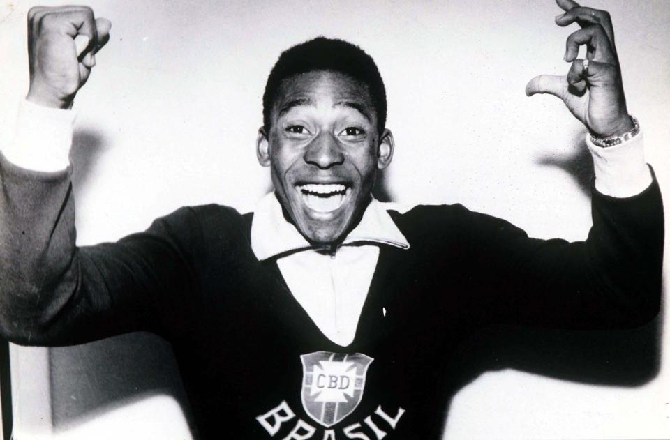  A 17-year-old Pele stunned the sporting world with his heroics in the 1958 World Cup