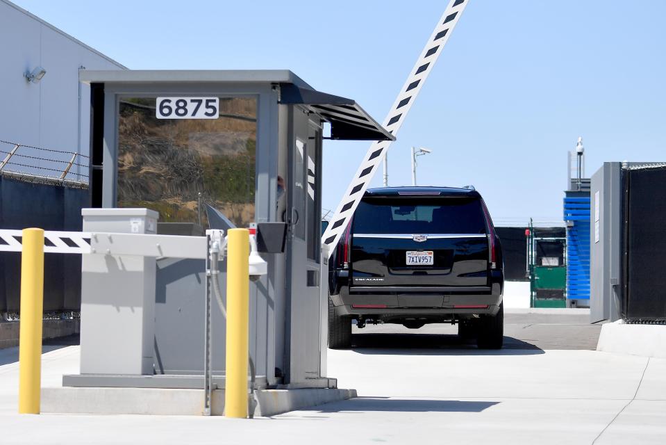  The black SUV entered Los Angeles International Airport via a private entrance