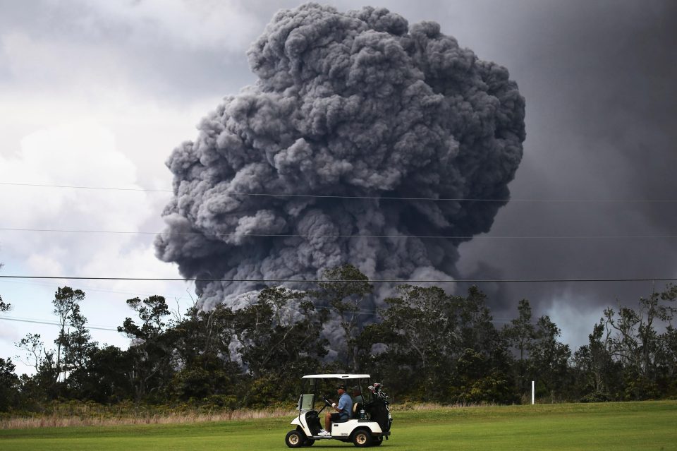  The volcano has been spewing ash clouds of up to 12,000ft