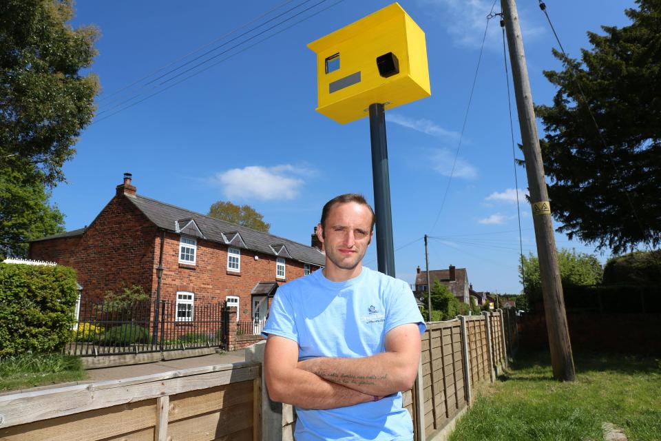  Jim was sick of motorists speeding in front of his house