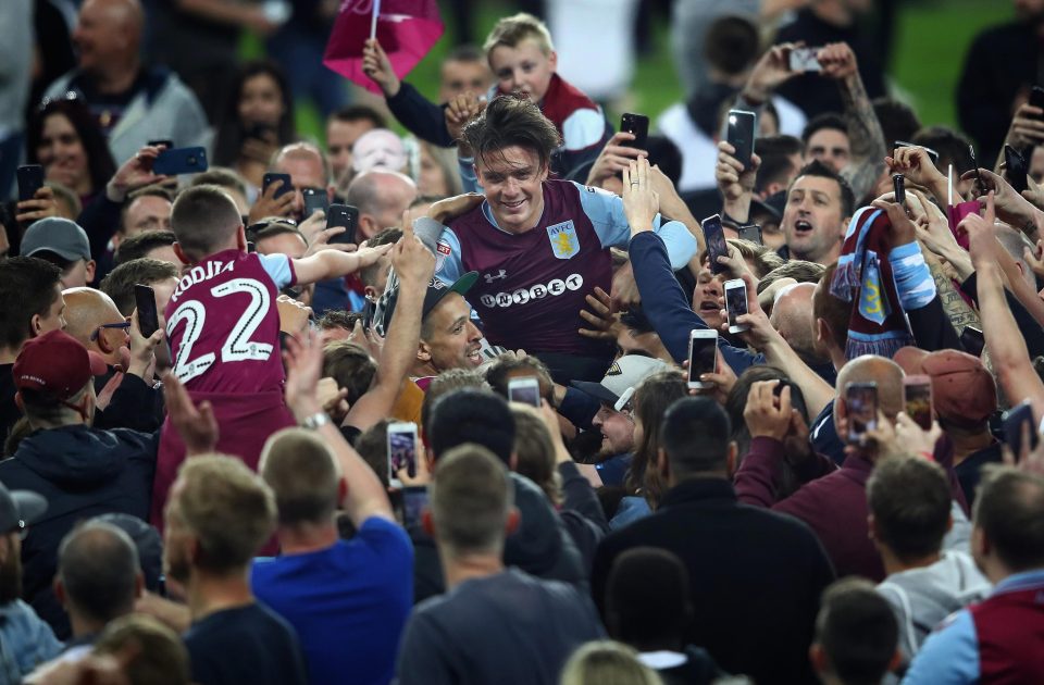  Supporters came onto the pitch at Villa Park as well after they made it past Middlesbrough