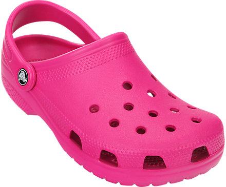  Make a shoe statement with these throwback hot pink crocs