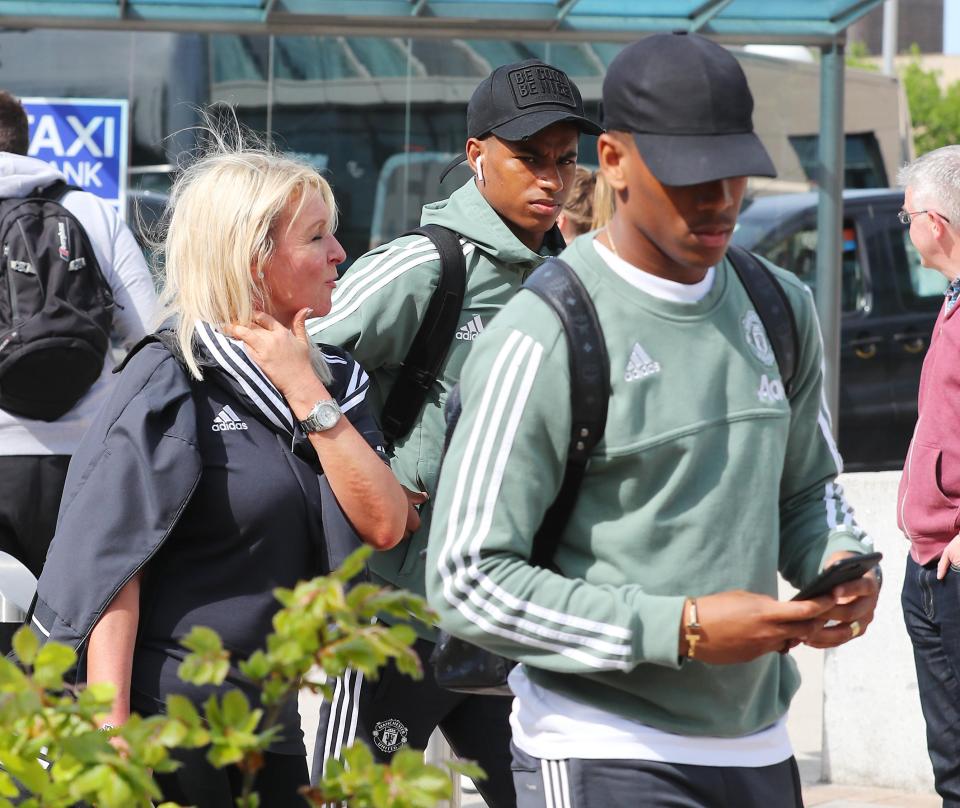  Marcus Rashford, in the background, is in England's World Cup squad