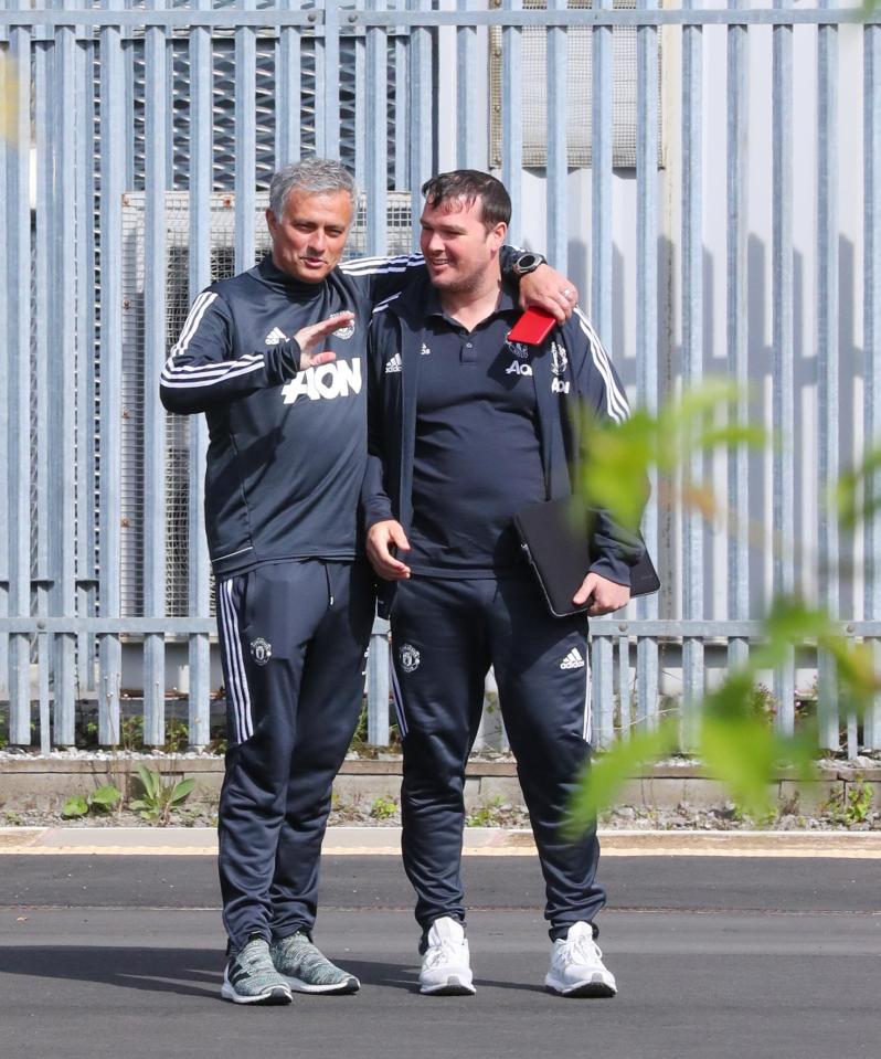  Jose Mourinho seemed in fine spirits as he waited for his train