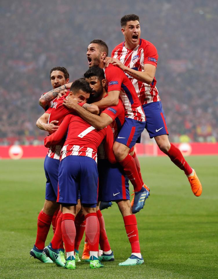  The Spaniard fired Atletico Madrid ahead in the Europa League final