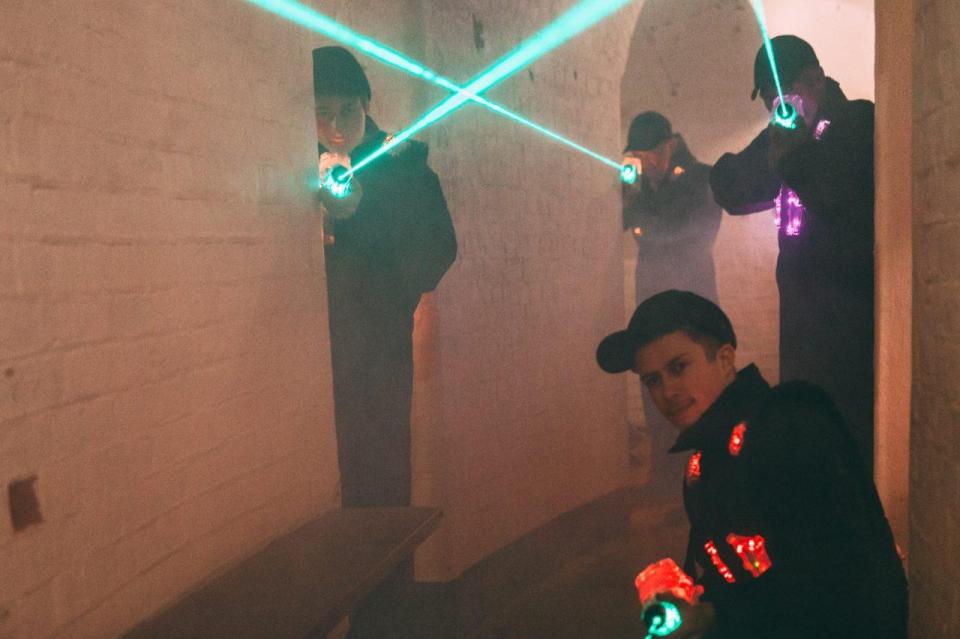  Guests can also enjoy a game of laser tag in the fort's tunnels