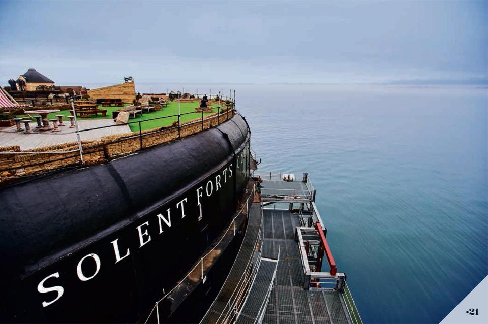  No Man's Fort lies off the coast of the Isle of Wight