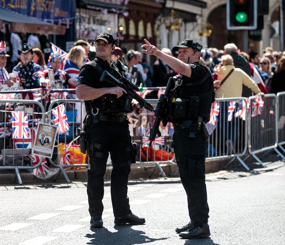  Security foces, including the police have been staging a high profile presence in Windsor