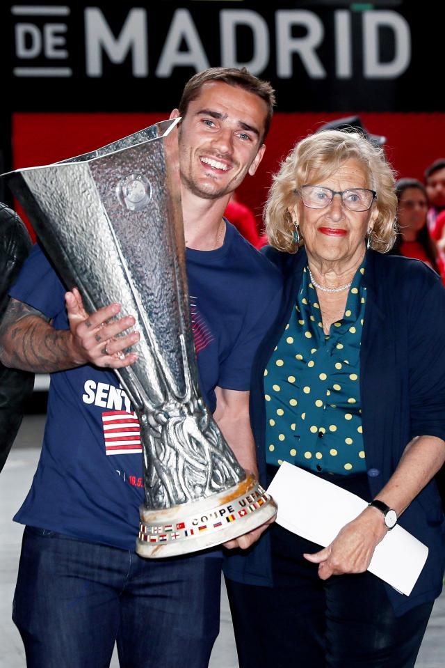  Griezmann, left, starred for Atleti in the Europa League final last week