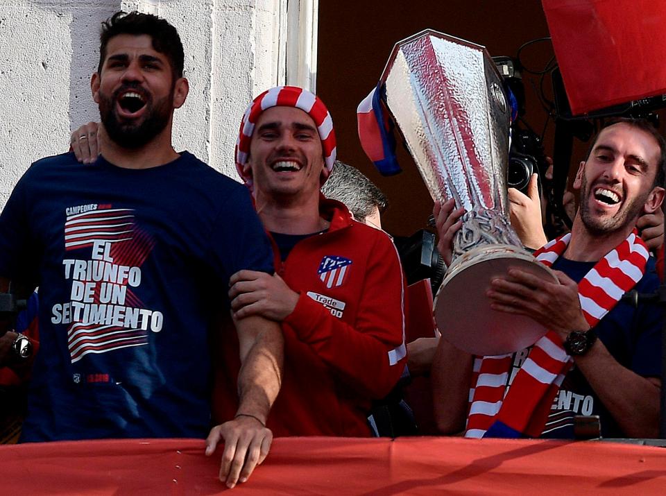  Griezmann and Diego Costa fired Atletico to the Europa League