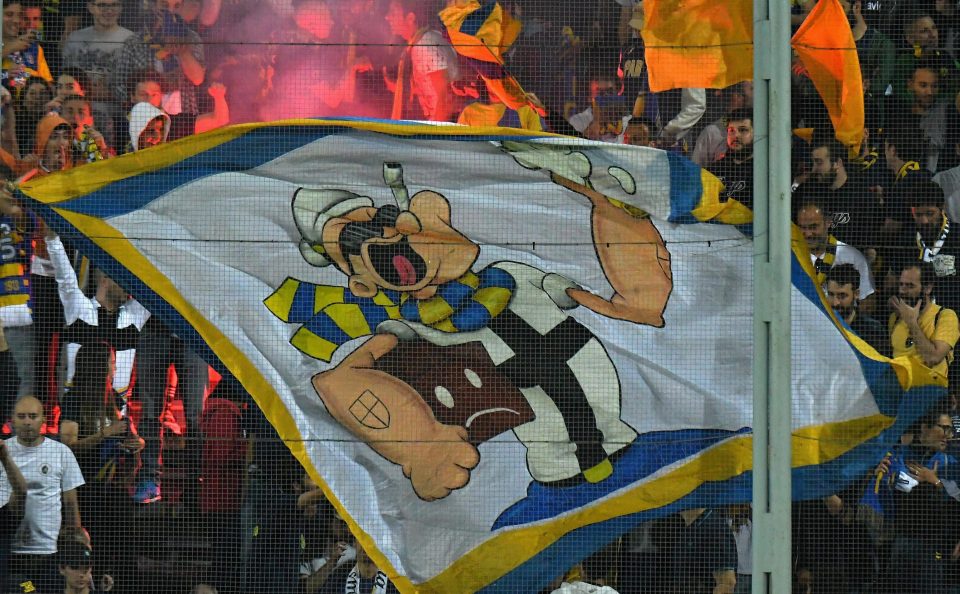  Parma fans celebrated promotion back to Serie A