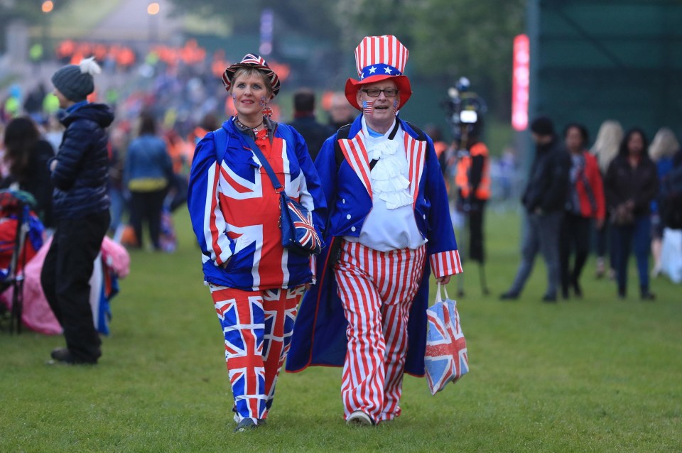 People were also celebrating the transatlantic partnership