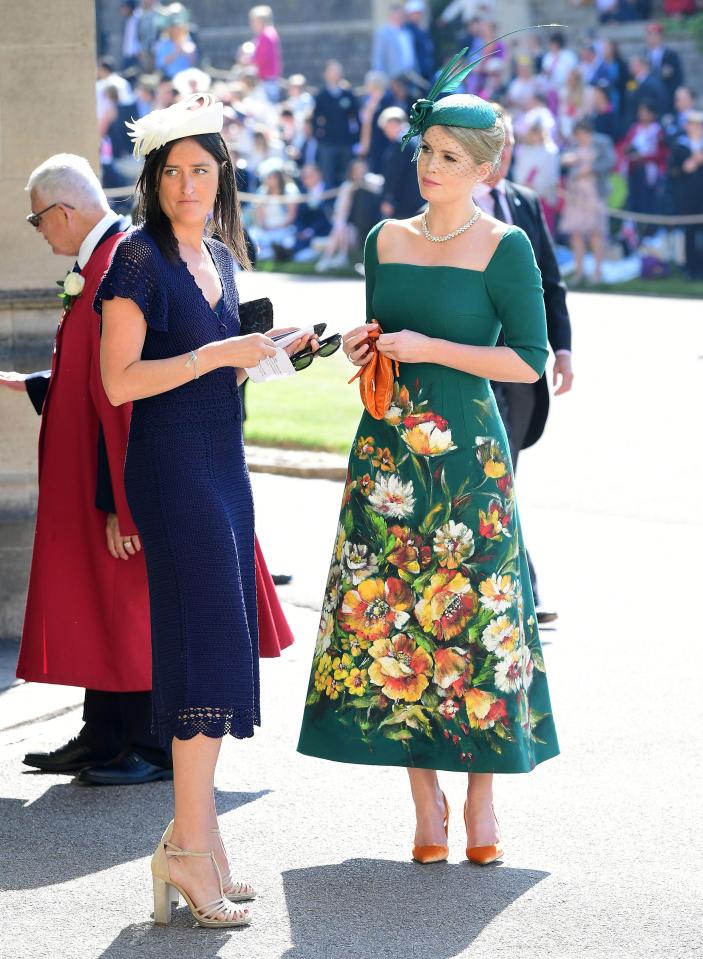  Kitty looked stunning in a green floral gown at Meghan Markle and Prince Harry's May nuptials