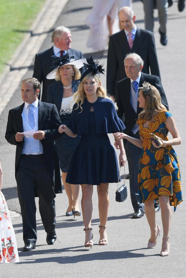  Chelsy is among the guests all arriving at St. Georges Chapel to witness the wedding of the year