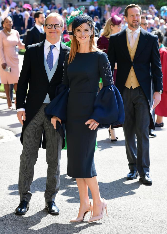  Sarah Rafferty wore a demure frock as she posed with her husband Santtu Seppälä