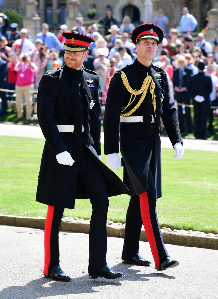  Harry and Best Man Wills wore military uniform for today's ceremony