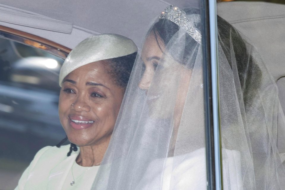  This was the first glimpse of Meghan alongside her mother Doria