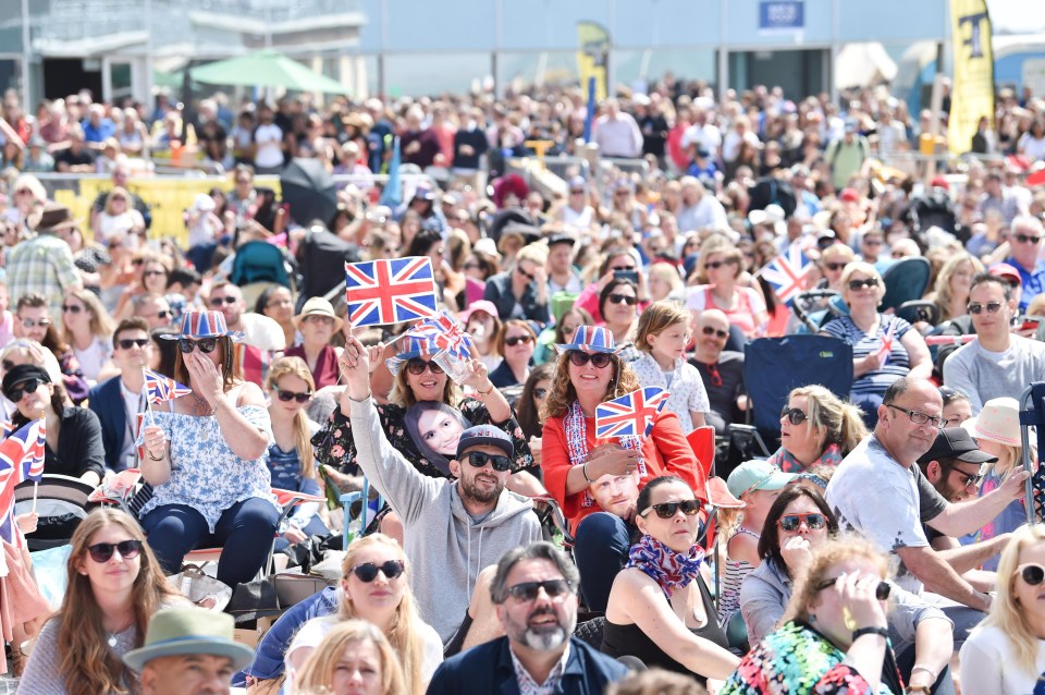 A street party with a twist – hundreds filled Brighton beach to celebrate the wedding