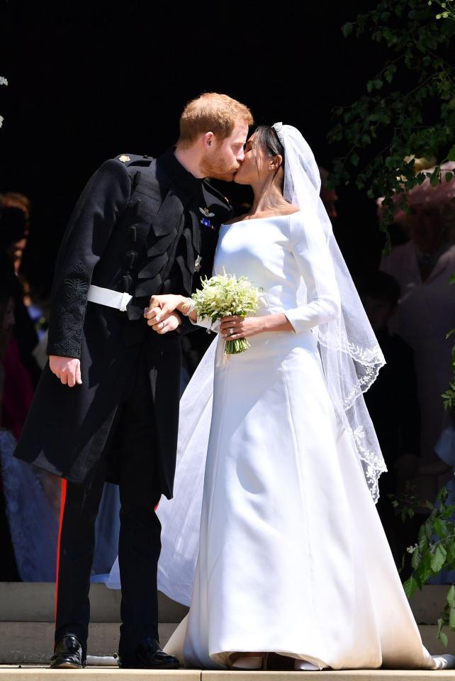  The cast watched as Megan married her Prince in the ceremony