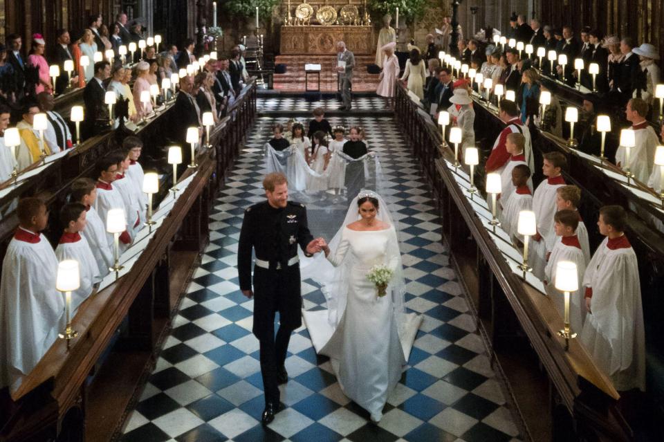  The couple married in the same chapel where Prince Harry had been christened