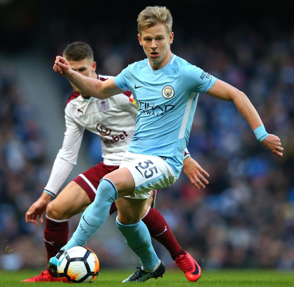  Alexander Zinchenko has been a useful part of Man City's Premier League-winning squad for Pep Guardiola - but the Spaniard is desperate to land  Jorginho