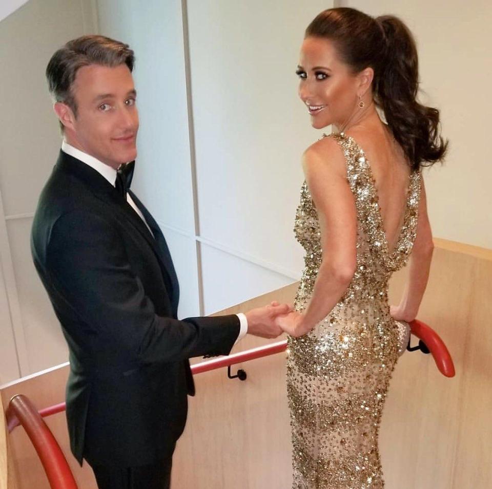  Meghan's best friend Jessica Mulroney sparkled in gold on the way to the do with husband Ben