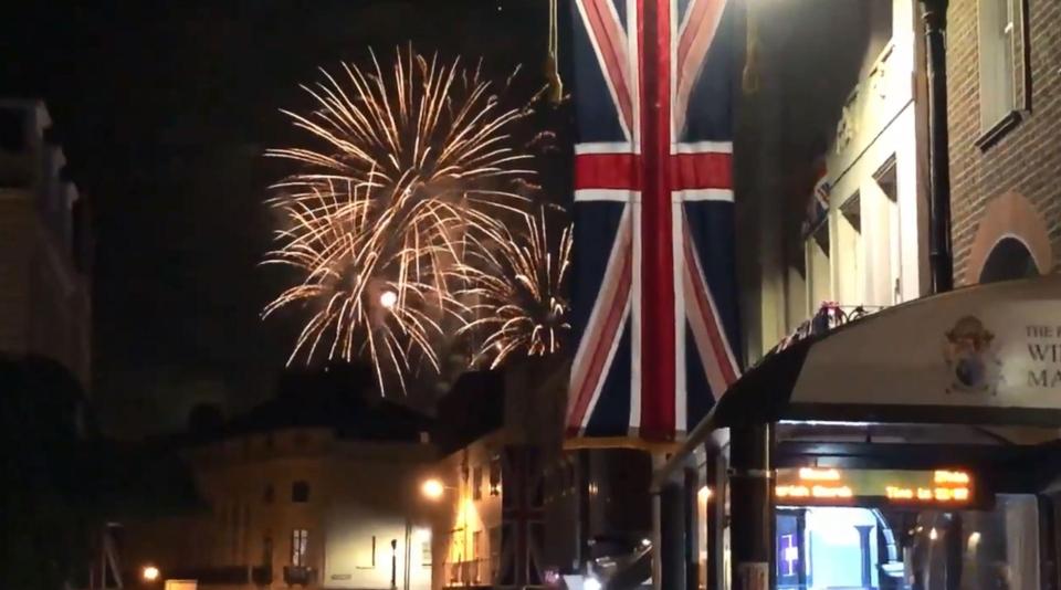  Windsor was later dazzled by a spectacular firework display to celebrate the wedding