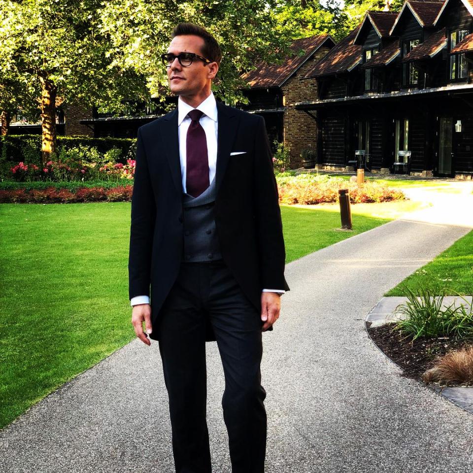  Gabriel Macht, who plays Harvey Spencer in Suits looked dapper for his pal's wedding