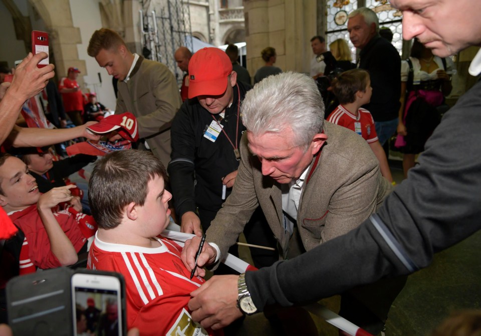 The German coach was happy to meet and greet some of the club’s younger fans