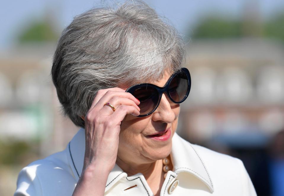  Theresa May - pictured at the Chelsea Flower Show today - is under pressure to act