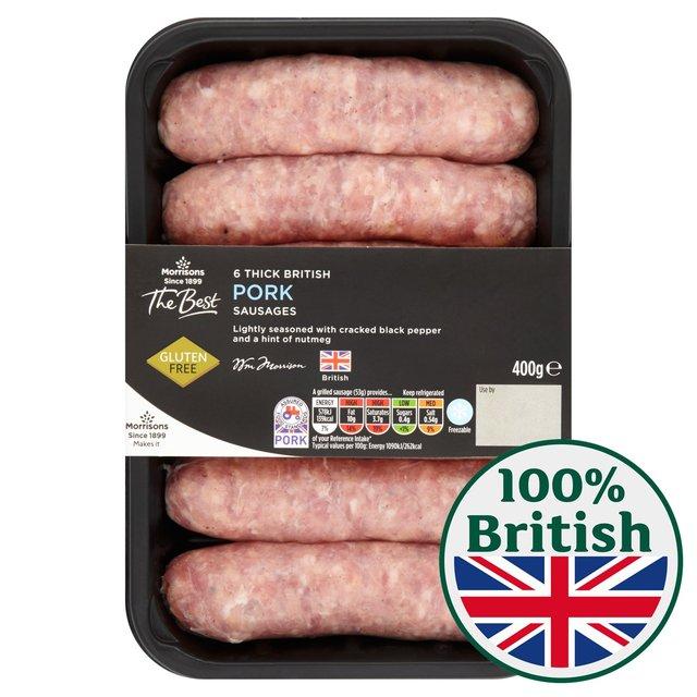 These thick pork sausages from Morrissons’s The Best range are down from £2.50 to £2