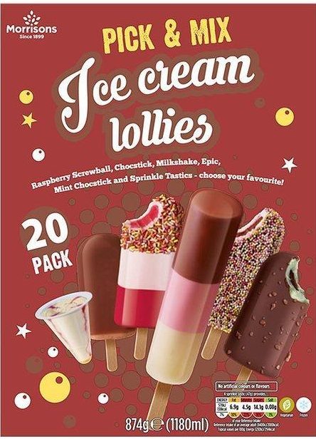 Morrisons Pick & Mix ice cream are guaranteed to go down well with the children over the weekend