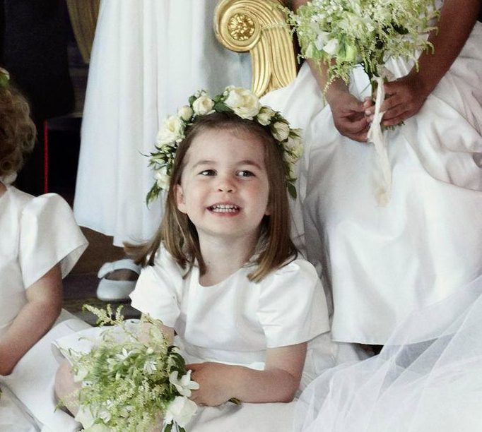  Princess Charlotte might just be three-years-old but she is comfortable in front of the camera