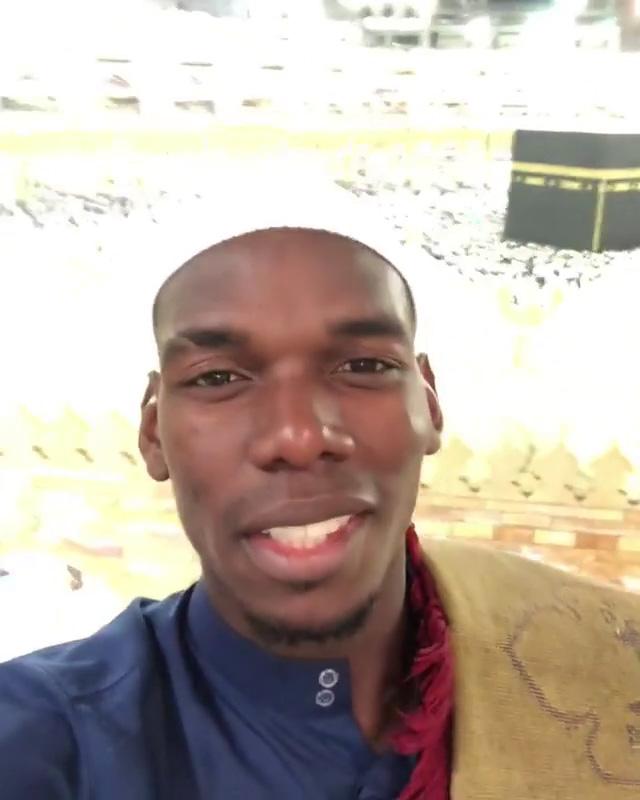  Paul Pogba shared footage of himself making Hajj to his followers on social media