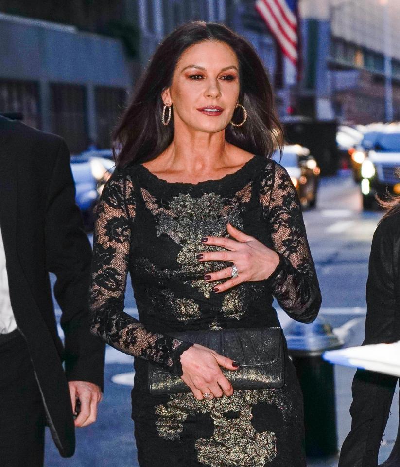  The Welsh actress wore an intoxicating black lace dress