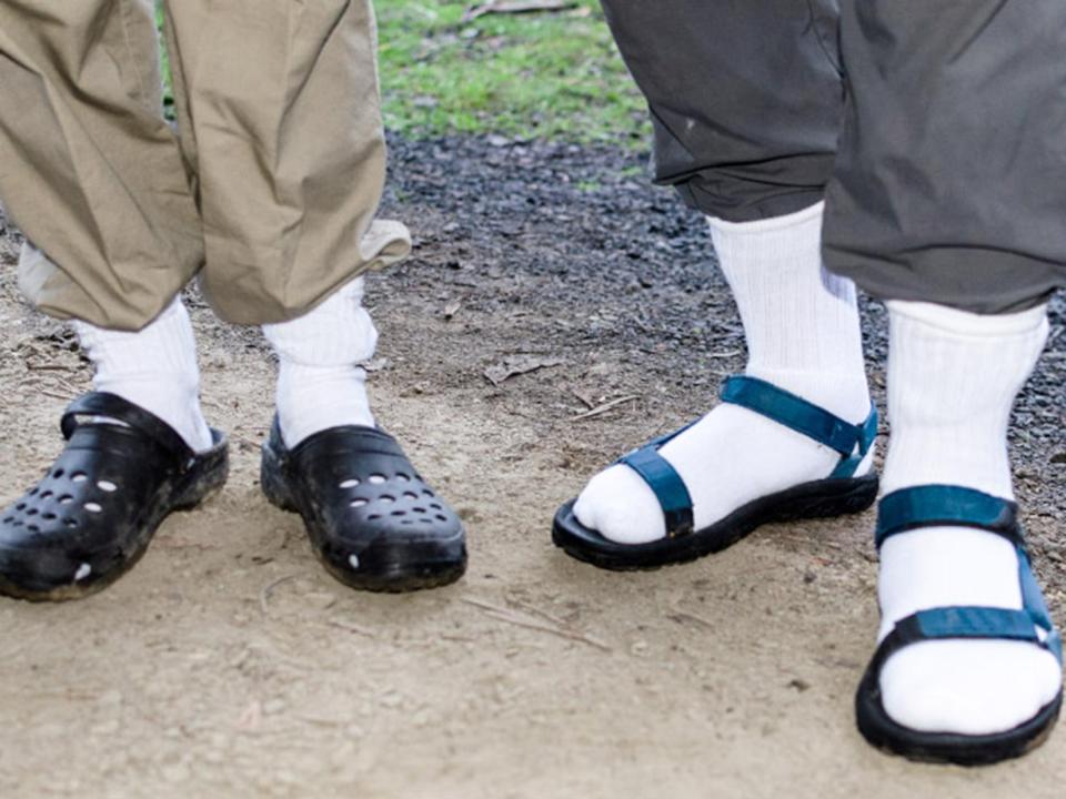  Wearing socks and sandals is not a good look according to fashion blogger Anthony McGrath