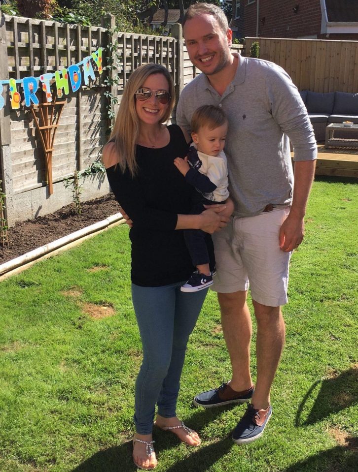  BBC newsreader Rachael Bland with her husband Steve and their two-year-old son Freddie