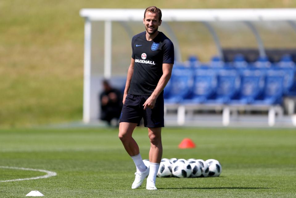  Harry Kane trains at St George's Park on Tuesday