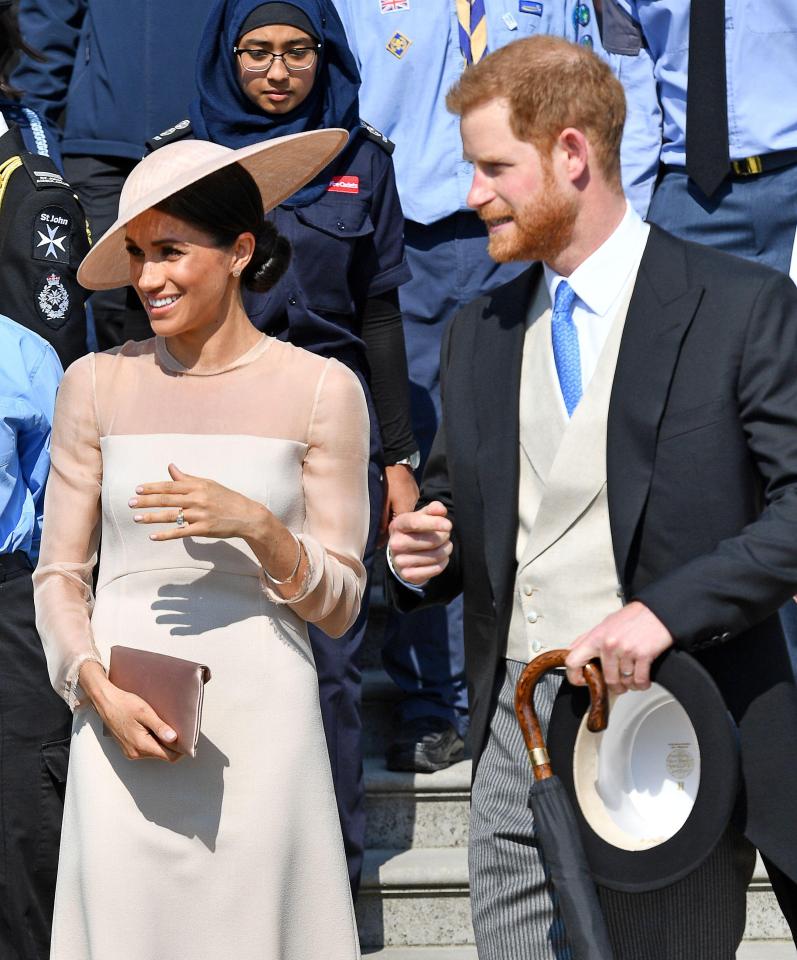  The happy couple's first public engagement was a Buckingham Palace garden party in honour of Prince Charles' birthday last month