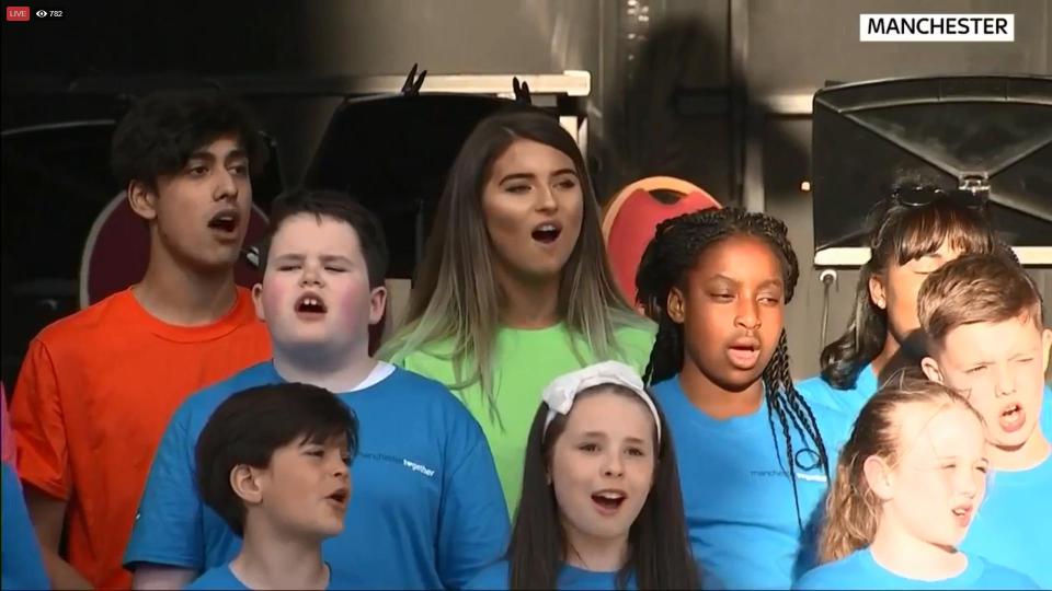  Youngsters perform with the 'Manchester Together - With One Voice' concert