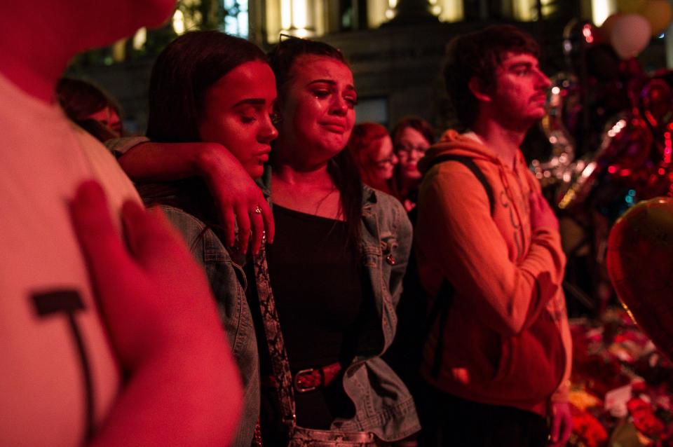  Emotions were raw at the memorial