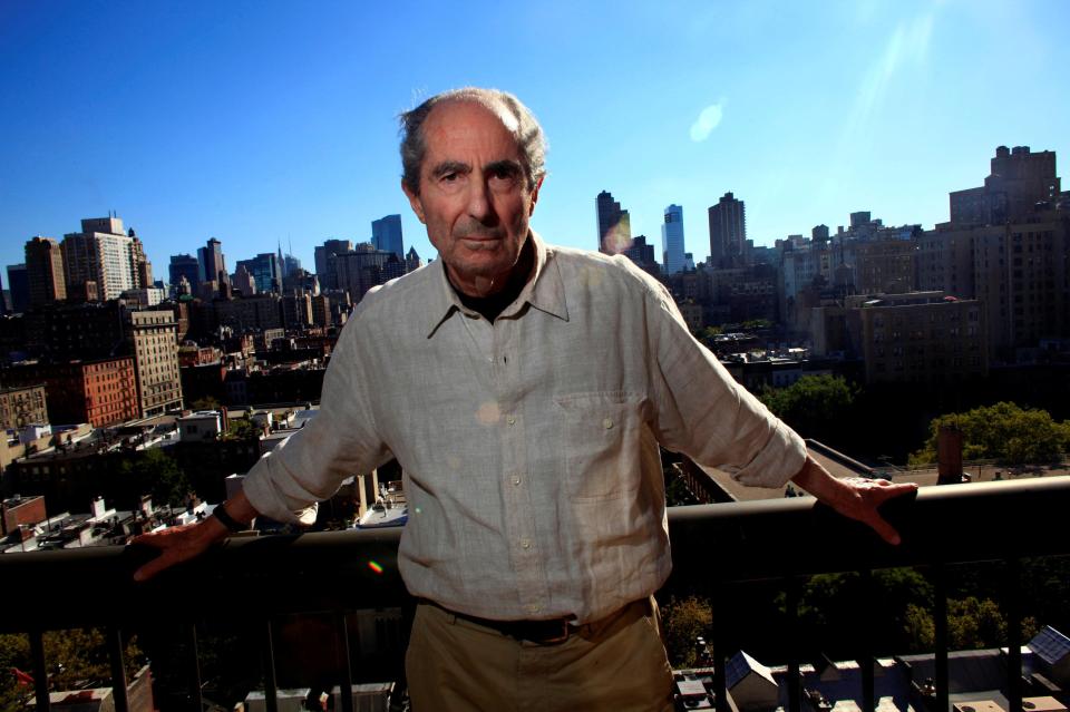  Roth poses in his beloved city of New York where he lived for most of his life and where he died