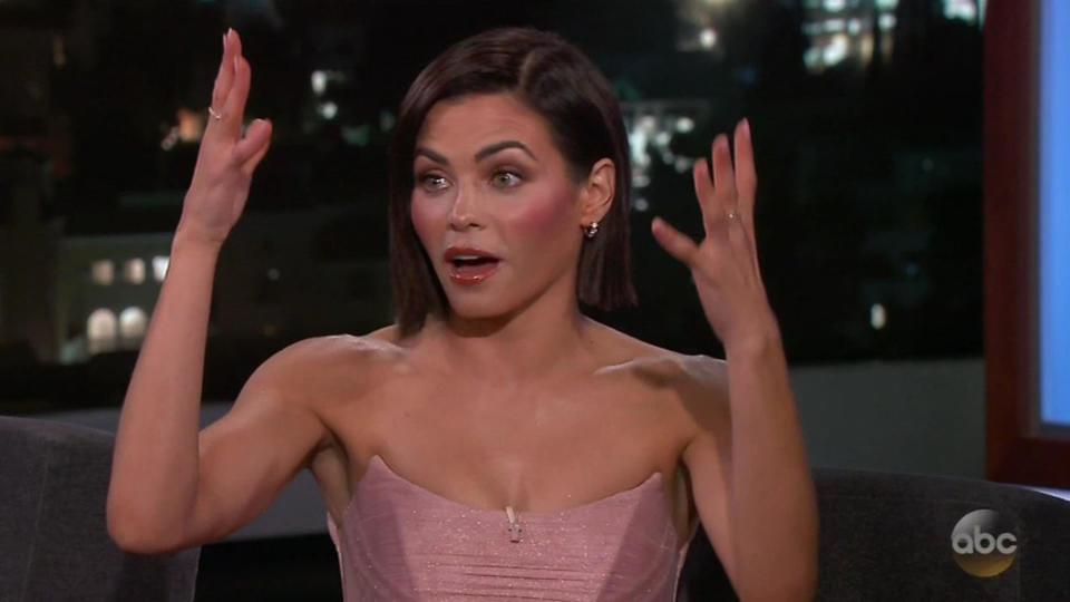  Jenna Dewan stunned the Jimmy Kimmel Live! audience with her saucy tale