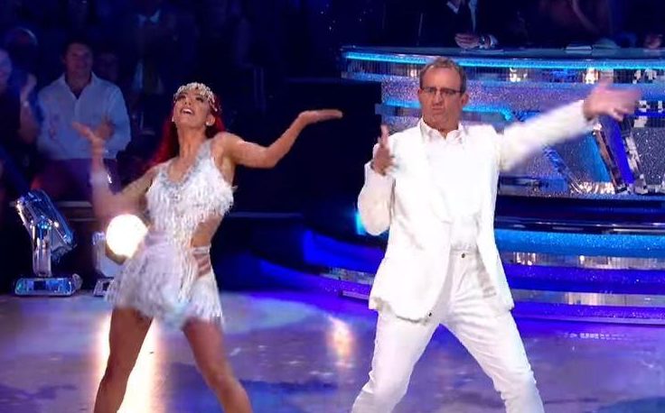  Dianne seen perfoming the Cha Cha with Reverend Richard Coles in the last series of Strictly